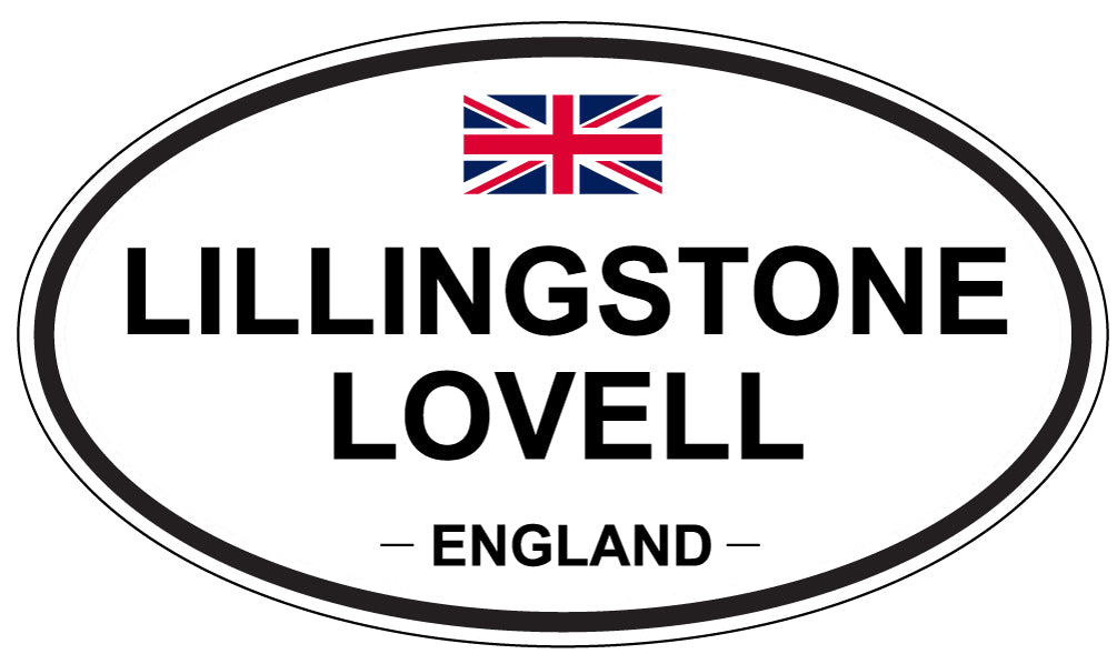 LILLINGSTONE LOVELL, ENGLAND - Oval Sticker