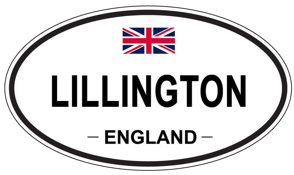 LILLINGTON, ENGLAND - Oval Sticker