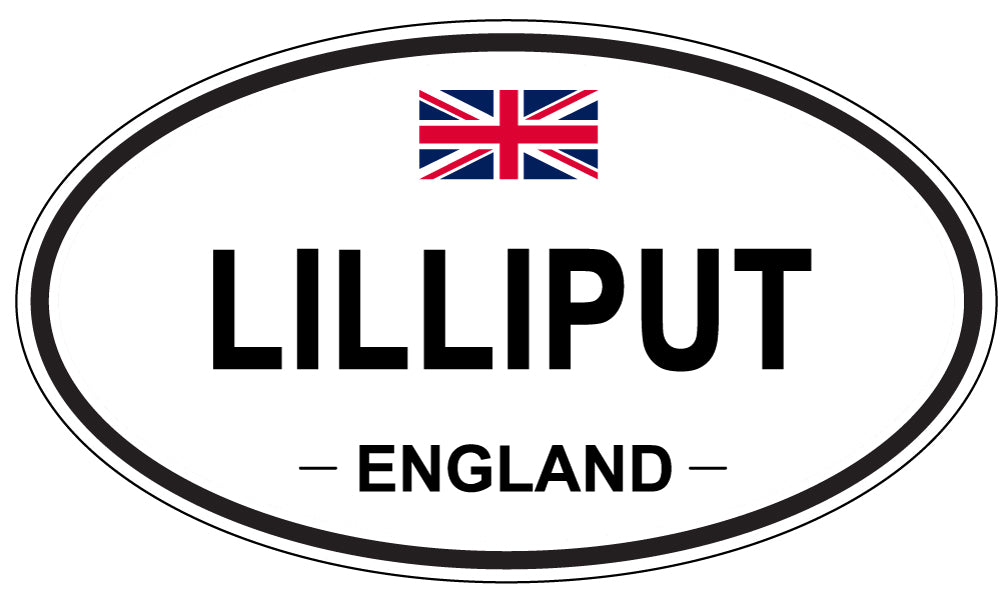 LILLIPUT, England - Oval Magnet