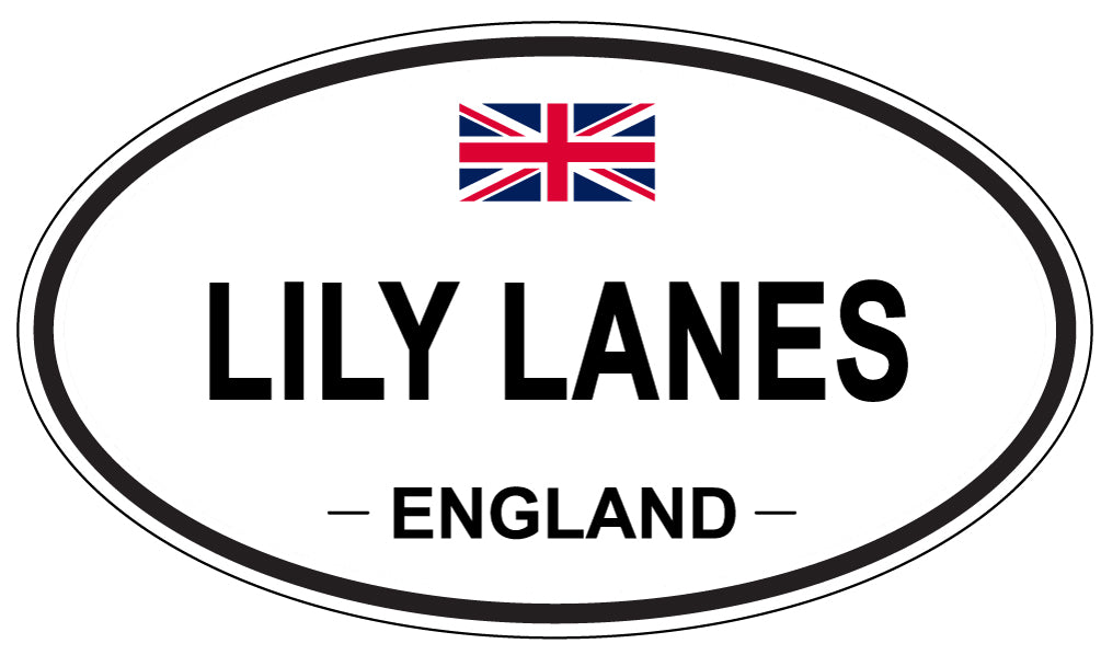 LILY LANES, England - Oval Magnet
