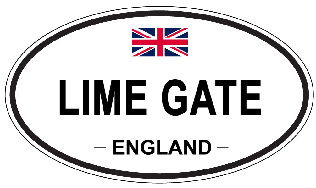 LIME GATE, England - Oval Magnet