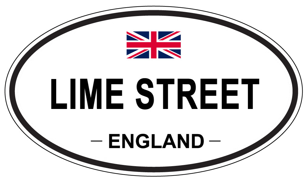 LIME STREET, England - Oval Magnet