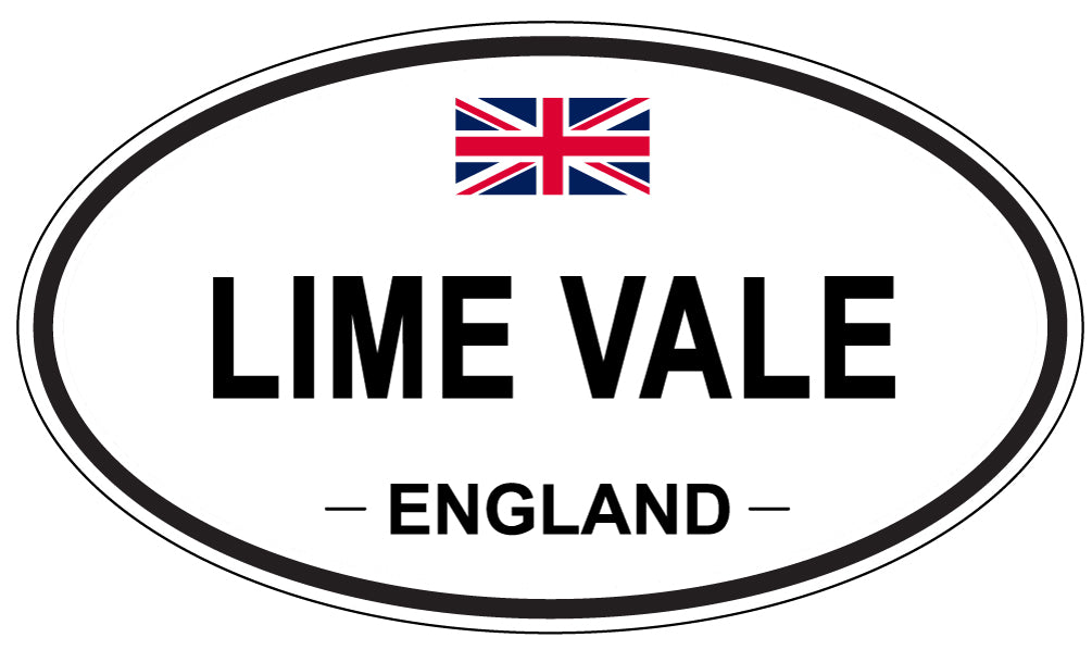 LIME VALE, ENGLAND - Oval Sticker