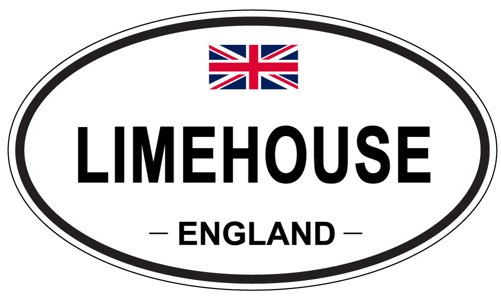 LIMEHOUSE, ENGLAND - Oval Sticker