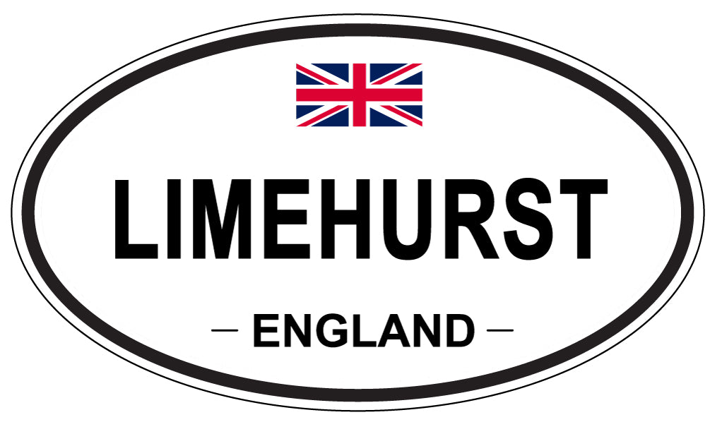 LIMEHURST, ENGLAND - Oval Sticker
