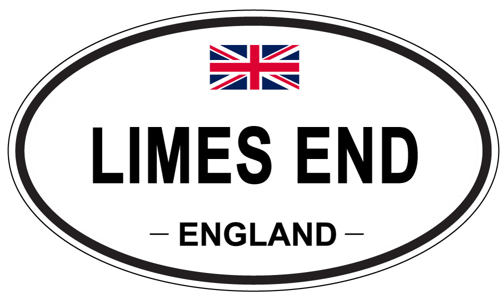 LIMES END, ENGLAND - Oval Sticker