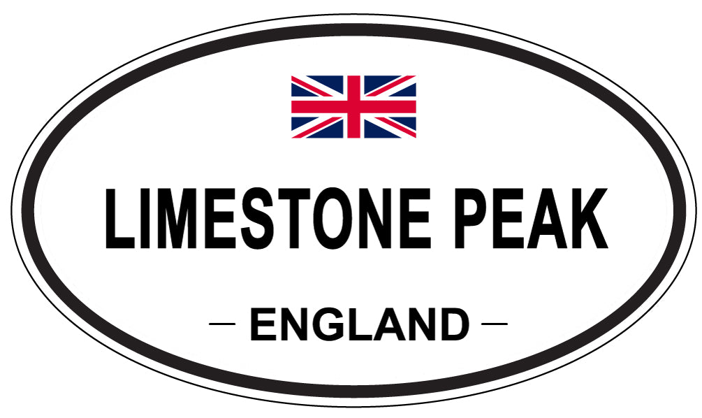 LIMESTONE PEAK, England - Oval Magnet