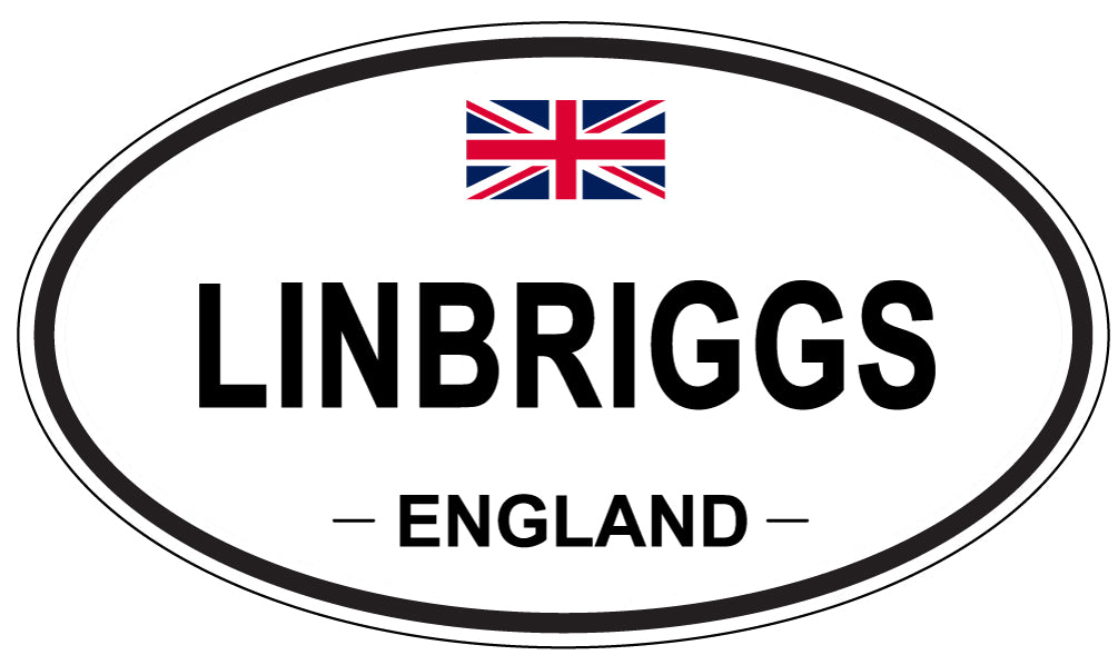 LINBRIGGS, ENGLAND - Oval Sticker