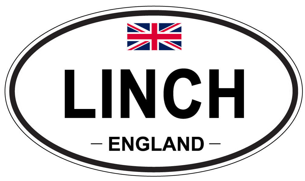 LINCH, England - Oval Magnet