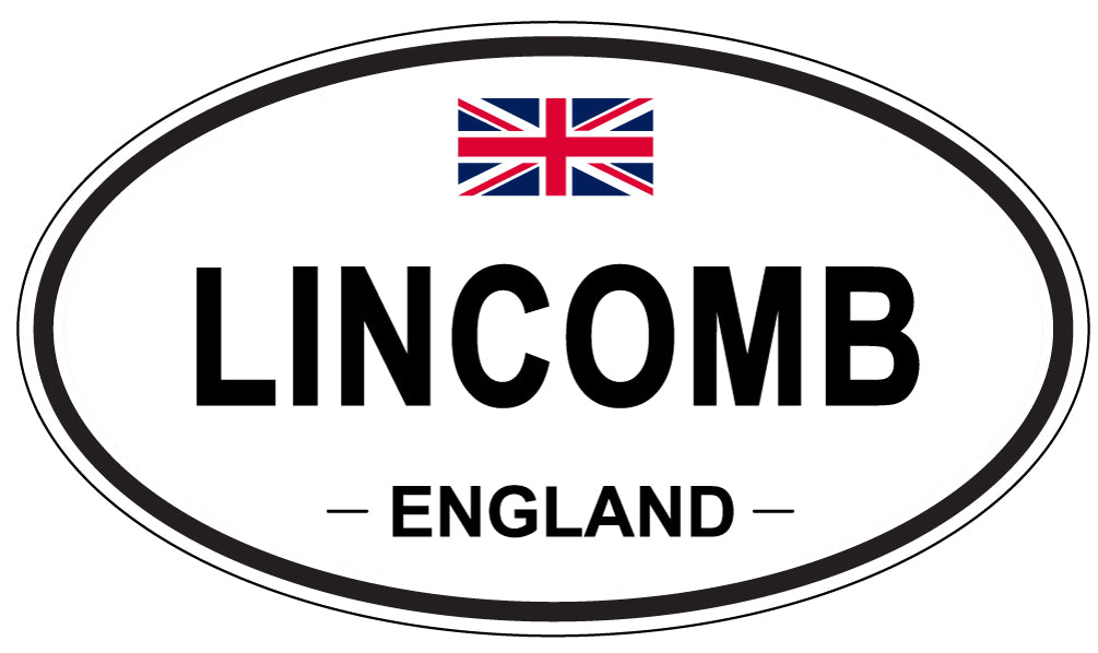 LINCOMB, ENGLAND - Oval Sticker
