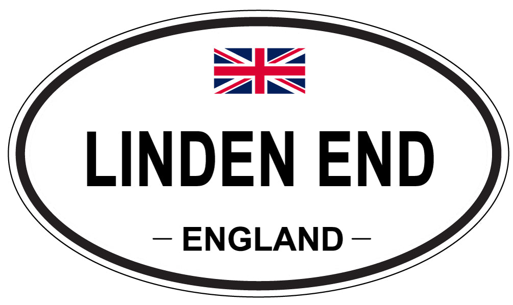 LINDEN END, England - Oval Magnet