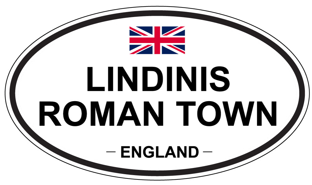 LINDINIS ROMAN TOWN, ENGLAND - Oval Sticker