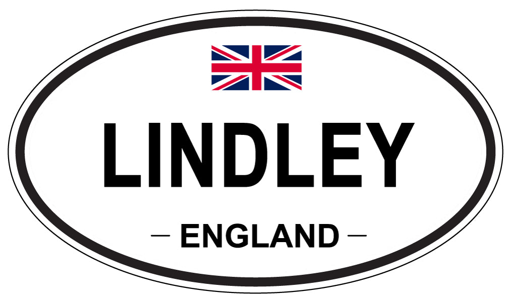 LINDLEY, ENGLAND - Oval Sticker