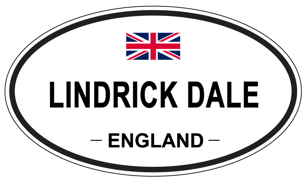 LINDRICK DALE, ENGLAND - Oval Sticker