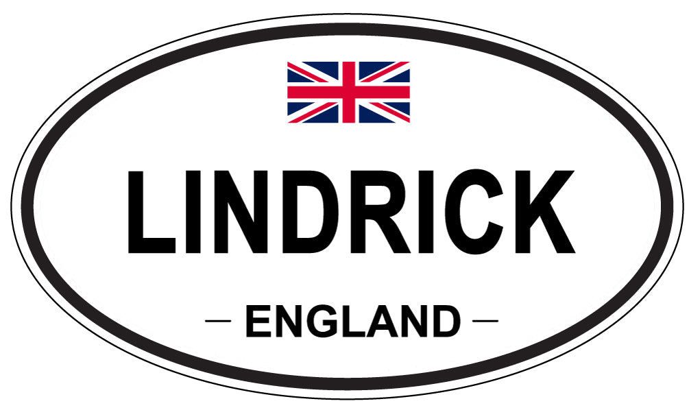 LINDRICK, ENGLAND - Oval Sticker