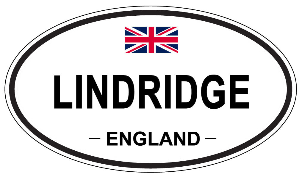 LINDRIDGE, ENGLAND - Oval Sticker