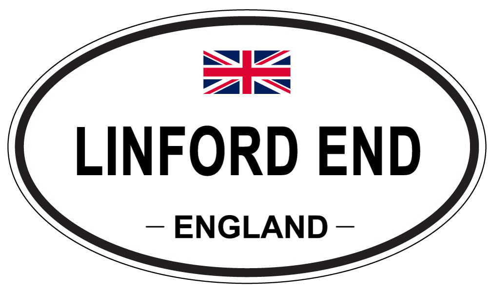 LINFORD END, ENGLAND - Oval Sticker
