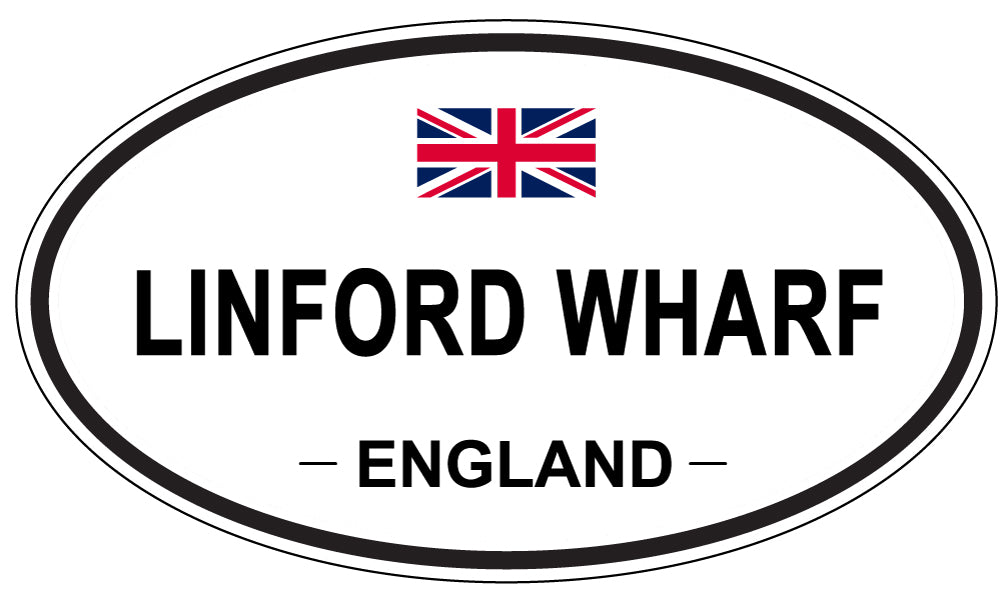 LINFORD WHARF, ENGLAND - Oval Sticker