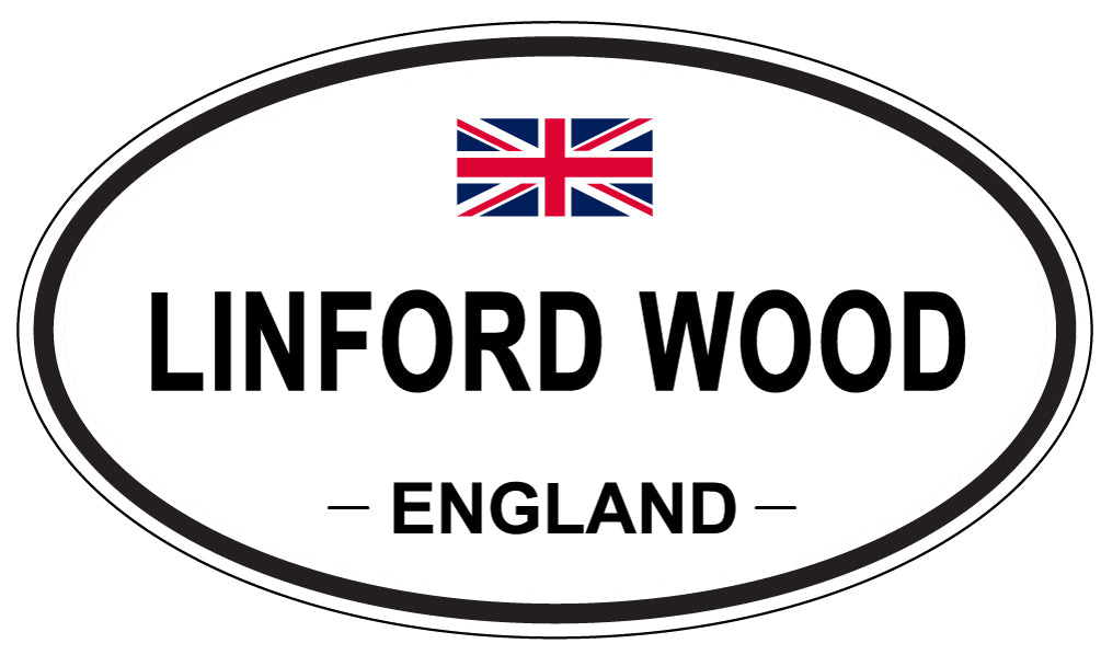 LINFORD WOOD, ENGLAND - Oval Sticker
