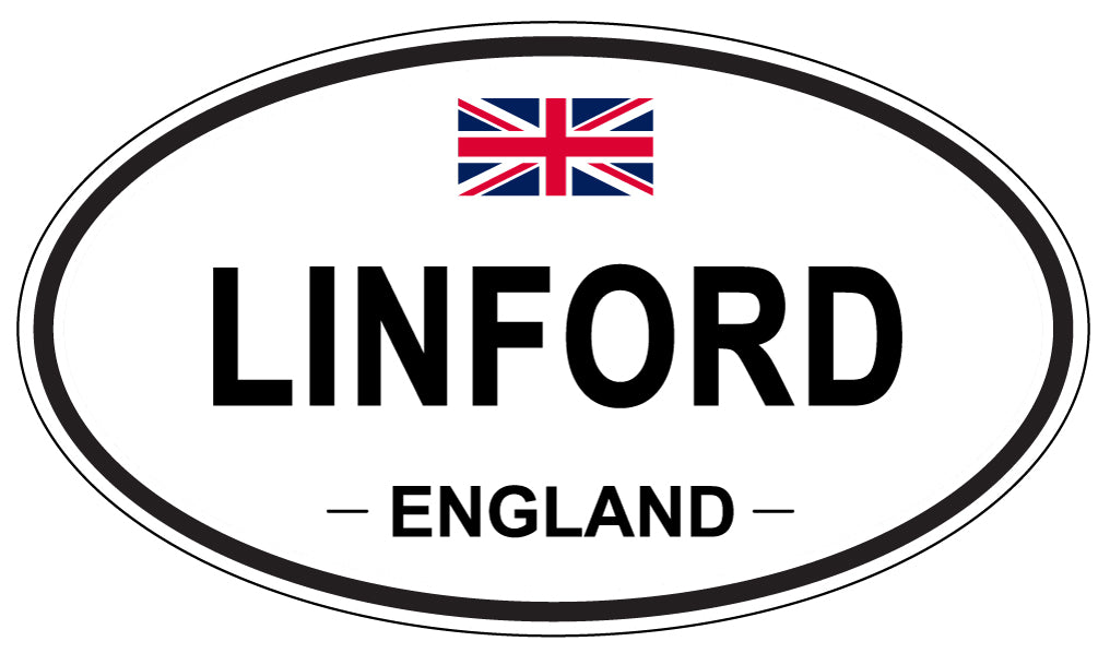 LINFORD, ENGLAND - Oval Sticker