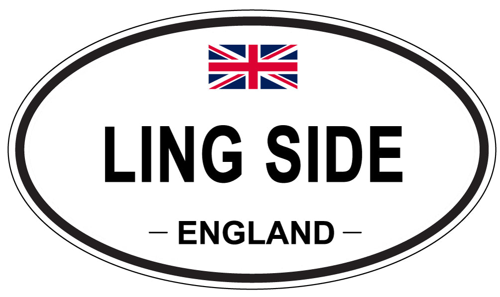LING SIDE, England - Oval Magnet