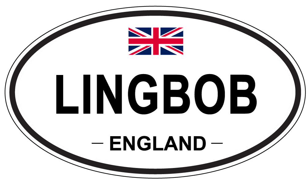 LINGBOB, England - Oval Magnet