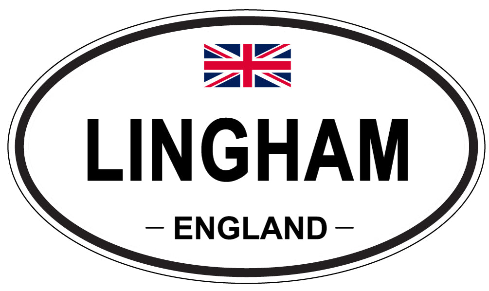 LINGHAM, ENGLAND - Oval Sticker