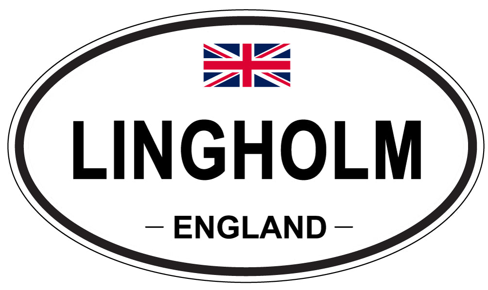 LINGHOLM, ENGLAND - Oval Sticker