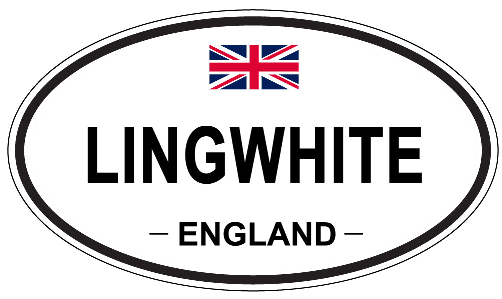 LINGWHITE, England - Oval Magnet