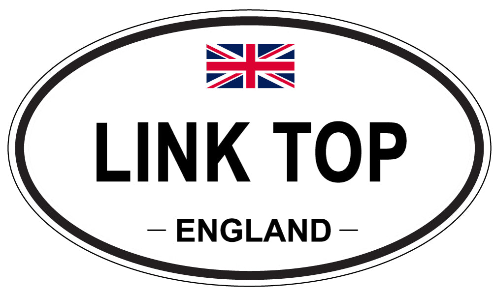 LINK TOP, ENGLAND - Oval Sticker