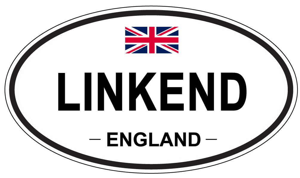 LINKEND, England - Oval Magnet