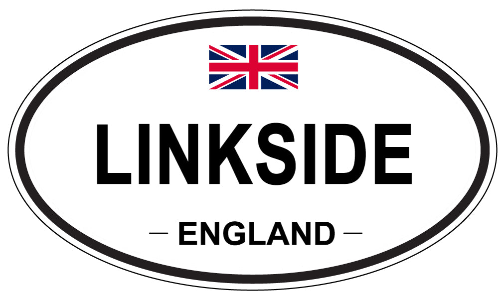 LINKSIDE, England - Oval Magnet