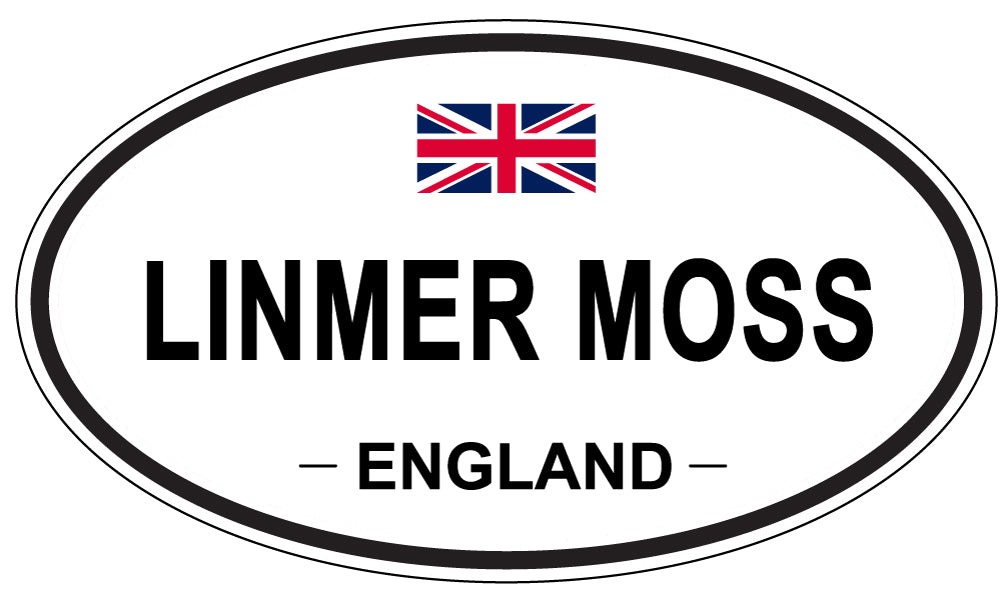 LINMER MOSS, ENGLAND - Oval Sticker