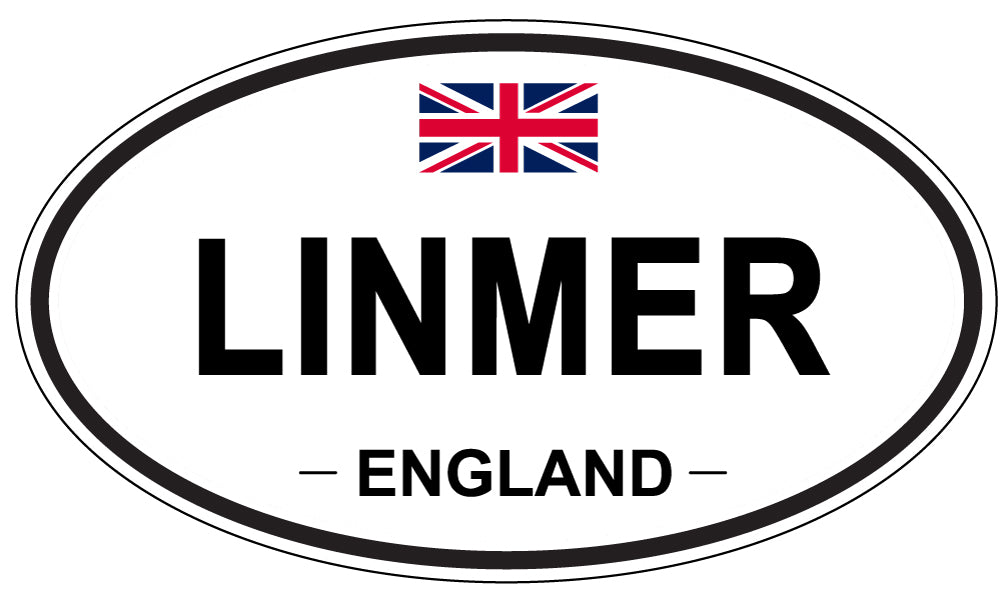 LINMER, ENGLAND - Oval Sticker