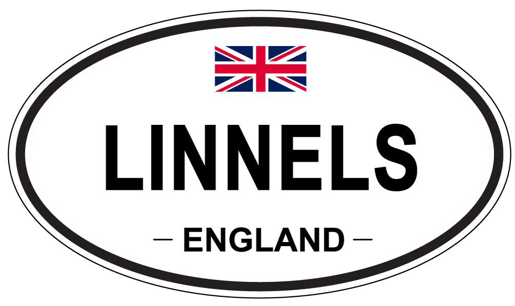 LINNELS, ENGLAND - Oval Sticker