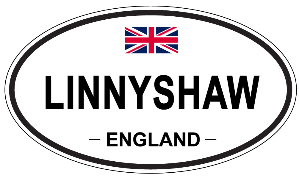LINNYSHAW, ENGLAND - Oval Sticker