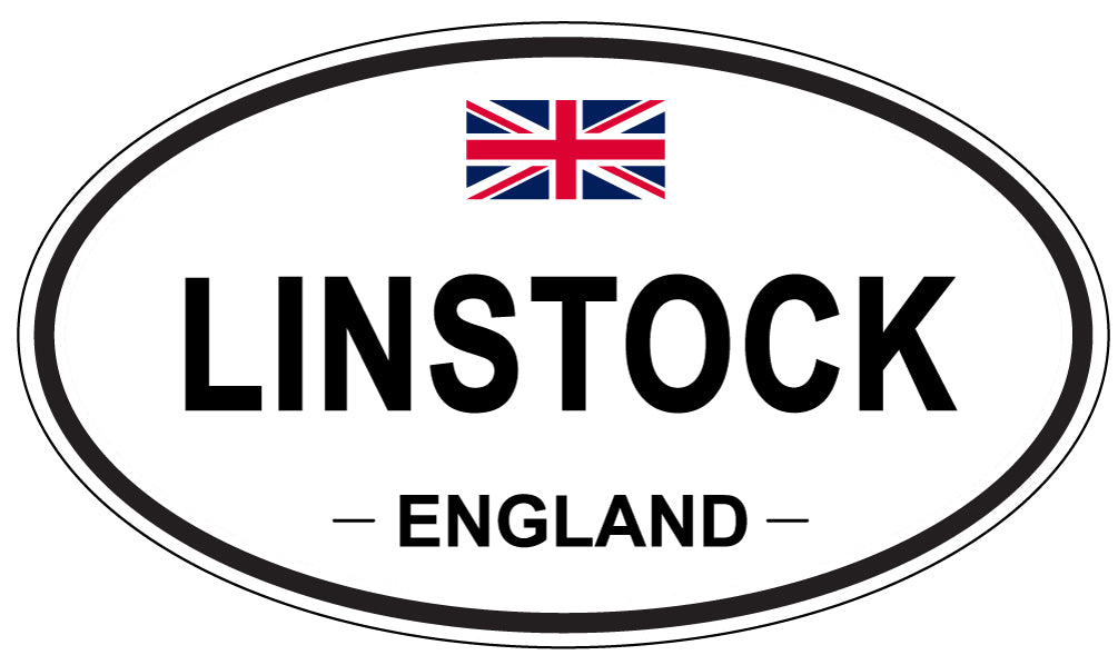 LINSTOCK, ENGLAND - Oval Sticker