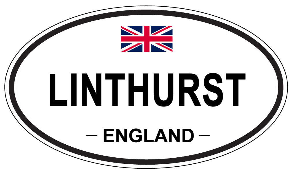 LINTHURST, England - Oval Magnet