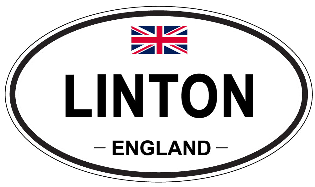 LINTON, ENGLAND - Oval Sticker
