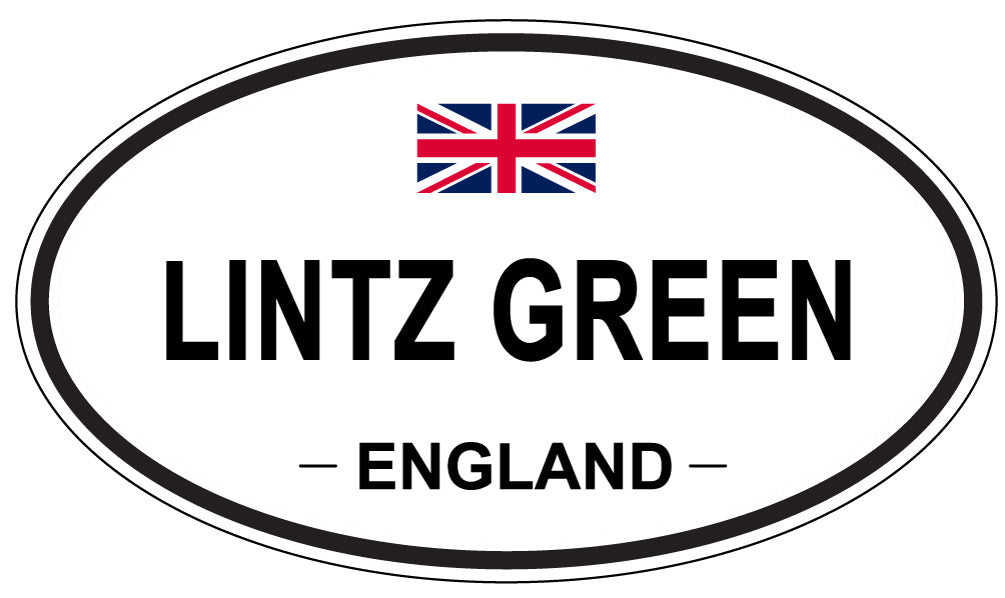 LINTZ GREEN, ENGLAND - Oval Sticker