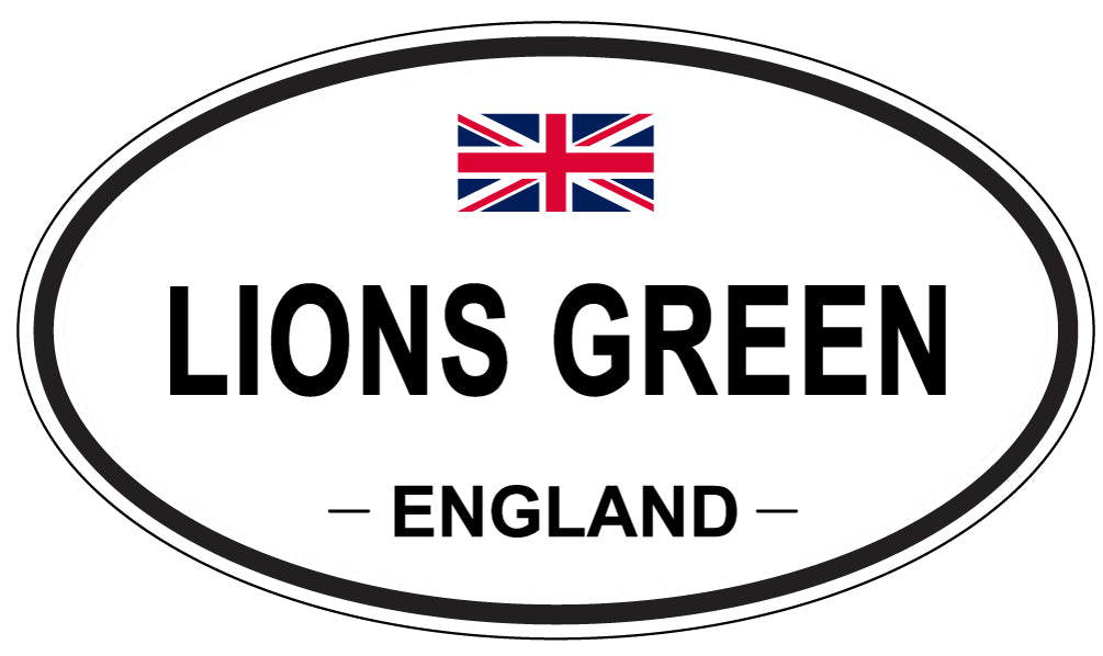 LIONS GREEN, England - Oval Magnet