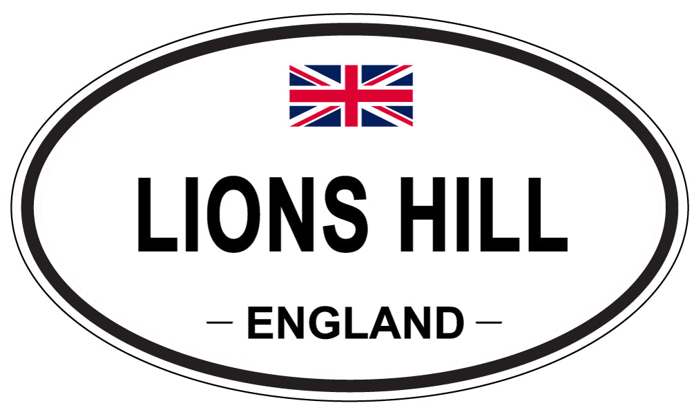 LIONS HILL, England - Oval Magnet