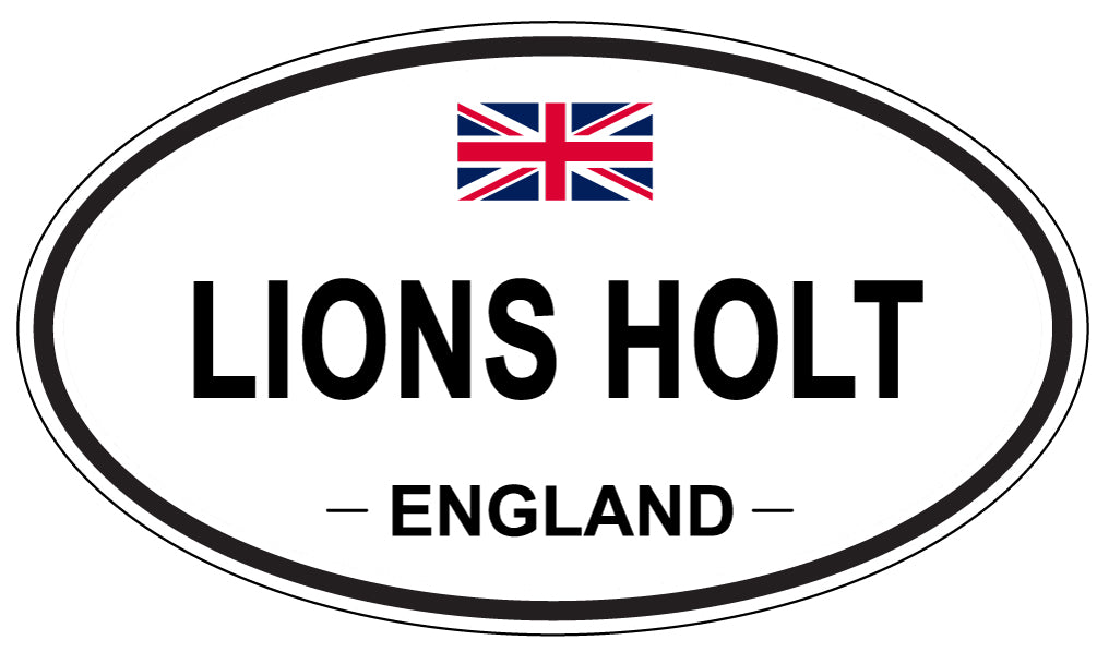 LIONS HOLT, ENGLAND - Oval Sticker