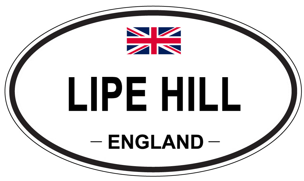 LIPE HILL, ENGLAND - Oval Sticker