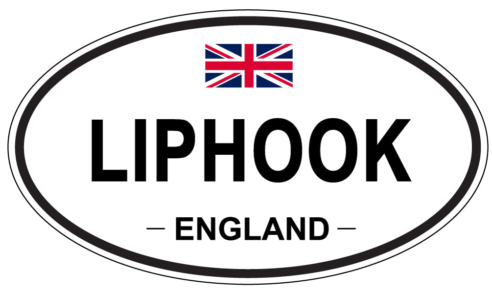 LIPHOOK, ENGLAND - Oval Sticker