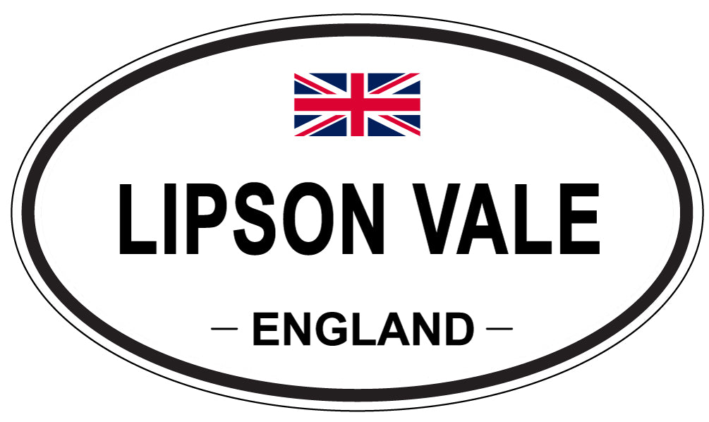 LIPSON VALE, England - Oval Magnet