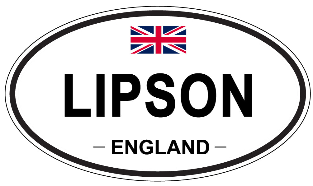 LIPSON, England - Oval Magnet