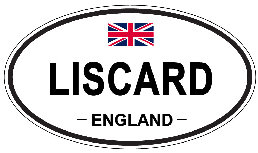 LISCARD, ENGLAND - Oval Sticker