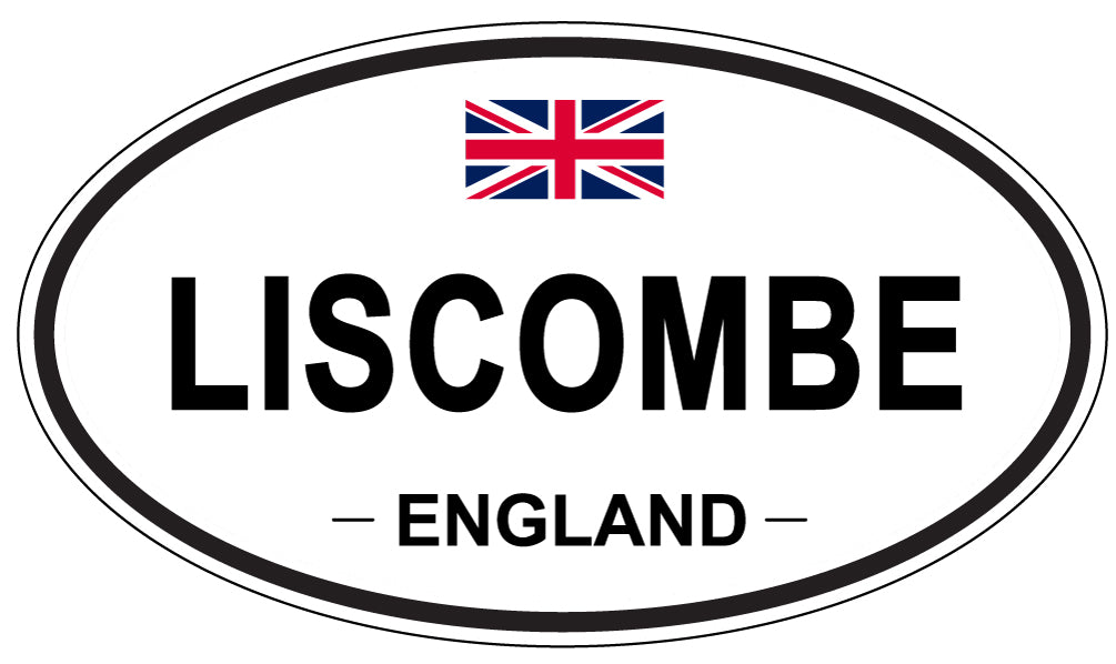 LISCOMBE, ENGLAND - Oval Sticker