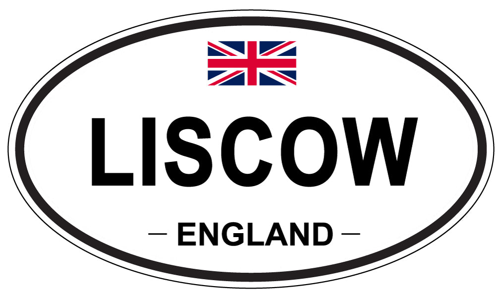 LISCOW, ENGLAND - Oval Sticker